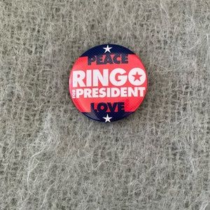 TWO Vintage Ringo for President Pin/Button, Good Condition!